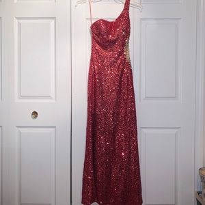 Sparkly Floor Length Dress